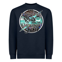 Navy the thunder rolls and the lightnin strikes Heavyweight Sweatshirt - SublimationCraftShop