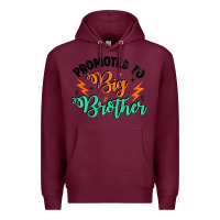 Burgundy promoted to big brother Premium Hoodie - Artiststas