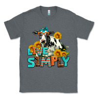 Charcoal Heather live simply Classic Tee - AdoDesignShop