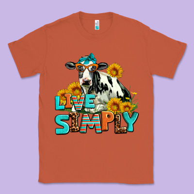 Live Simply Classic Tee Designed By Adodesignshop