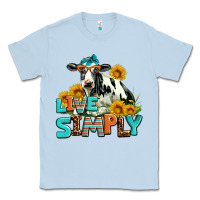 Dusty Blue live simply Classic Tee - AdoDesignShop