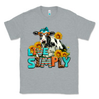 Heather Grey live simply Classic Tee - AdoDesignShop