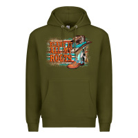 Army Green blame it all my roots Premium Hoodie - AdoDesignShop