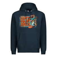 Navy blame it all my roots Premium Hoodie - AdoDesignShop