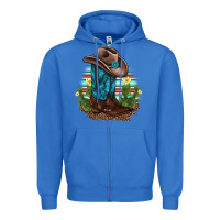 True Royal western boots and hat cactus leopard serape pattern Zipper Hoodie - BarkalooDesign