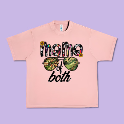 Mama Of Both Urban Heavy Tee Designed By Cowhidedigitalart