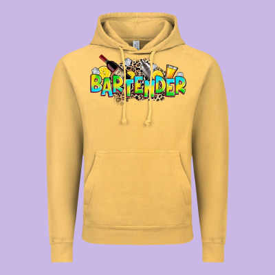 Bartender Vintage Hoodie Designed By Zillion Design Studio