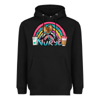 Black nurse rainbow Heavyweight Hoodie - NancyCooperArtShop
