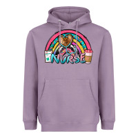 Lavender nurse rainbow Heavyweight Hoodie - NancyCooperArtShop