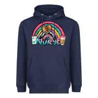 Navy nurse rainbow Heavyweight Hoodie - NancyCooperArtShop