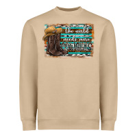 Mushroom the world needs more cowgirls Heavyweight Sweatshirt - SublimationCraftShop