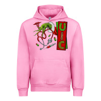 Fuchsia Pink Christmas Character Urban Hoodie - NancyCooperArtShop