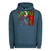 Pigment Midnight Navy Christmas Character Urban Hoodie - NancyCooperArtShop