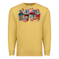 Antique Gold 4th of july coffee cups Premium Sweatshirt - NancyCooperArtShop