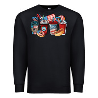 Black 4th of july coffee cups Premium Sweatshirt - NancyCooperArtShop