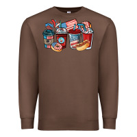 Chestnut 4th of july coffee cups Premium Sweatshirt - NancyCooperArtShop