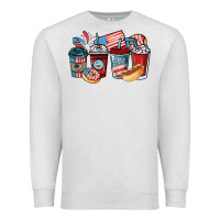 Oatmeal Heather 4th of july coffee cups Premium Sweatshirt - NancyCooperArtShop