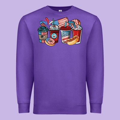 4th Of July Coffee Cups Premium Sweatshirt Designed By Nancycooperartshop
