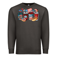 Smoke 4th of july coffee cups Premium Sweatshirt - NancyCooperArtShop