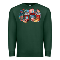Sports Green 4th of july coffee cups Premium Sweatshirt - NancyCooperArtShop