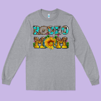 Rodeo Mom Long Sleeve Tee Designed By Adodesignshop