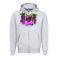 Heather Grey summer night Zipper Hoodie - NancyCooperArtShop