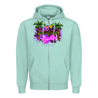 Seafoam summer night Zipper Hoodie - NancyCooperArtShop