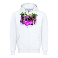 White summer night Zipper Hoodie - NancyCooperArtShop