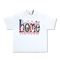 White home of the free Urban Heavy Tee - RacoonDesign