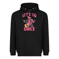 Black lets go girls cowgirl boots star Heavyweight Hoodie - MaliasSmallBusiness