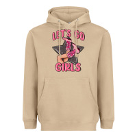 Mushroom lets go girls cowgirl boots star Heavyweight Hoodie - MaliasSmallBusiness