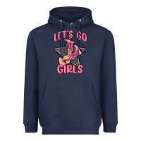 Lets Go Girls Cowgirl Boots Star Heavyweight Hoodie | Teevron