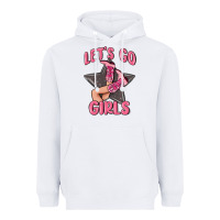 White lets go girls cowgirl boots star Heavyweight Hoodie - MaliasSmallBusiness