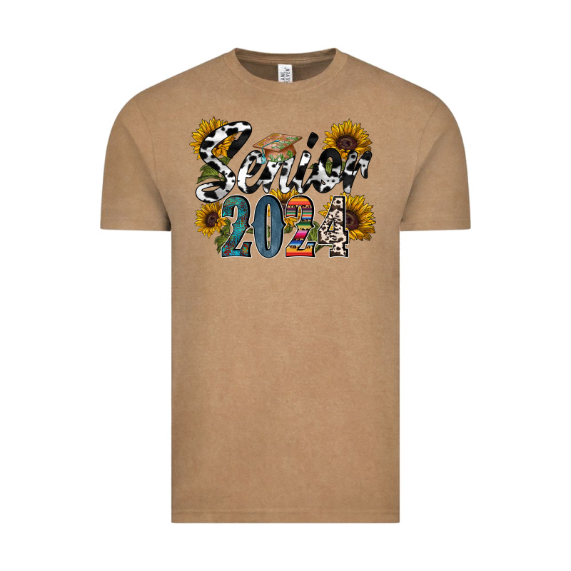 Senior 2024 Vintage Tee by RacoonDesign | Teevron