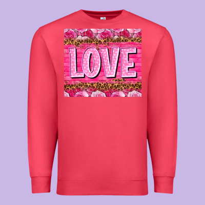 Love Valentines Day Premium Sweatshirt Designed By Nancycooperartshop