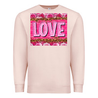 Pale Pink love valentines day Premium Sweatshirt - NancyCooperArtShop