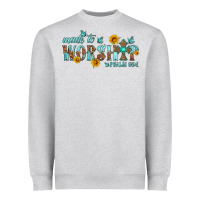 Made To Worship With Sunflowers Heavyweight Sweatshirt | Teevron