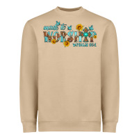 Mushroom made to worship with sunflowers Heavyweight Sweatshirt - HRA Design Shop