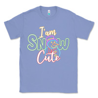 Colony Blue T am SNOW CUTE Classic Tee - CowhideDigitalArt