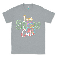 Heather Grey T am SNOW CUTE Classic Tee - CowhideDigitalArt