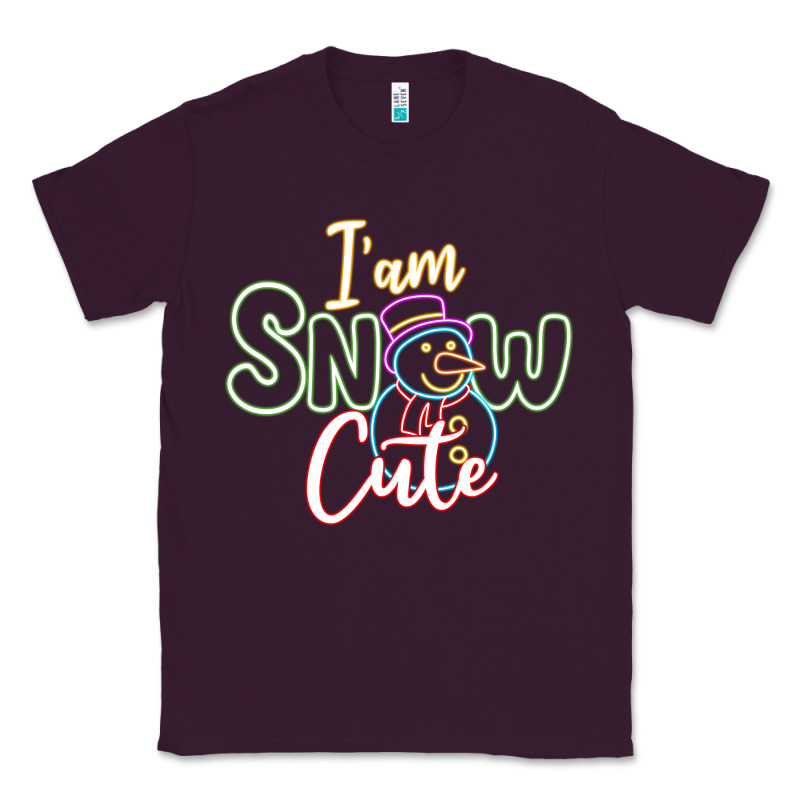 T Am Snow Cute Classic Tee by CowhideDigitalArt | Teevron