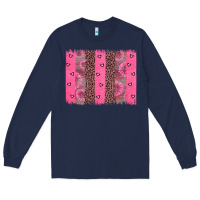 Navy ribbon brush stoke Long Sleeve Tee - JahusDesignShop