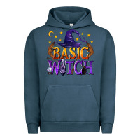 Pigment Midnight Navy Basic Witch Urban Hoodie - texasbilliewilder