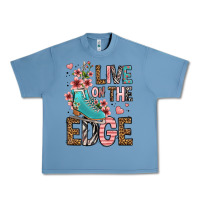 Pebble Blue live on the edge ice skating Urban Heavy Tee - FaDigitalArtStudio