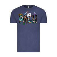 Vintage Denim pacu Vintage Tee - CowhideDigitalArt