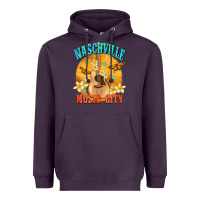 Plum naschville music city Heavyweight Hoodie - NancyCooperArtShop