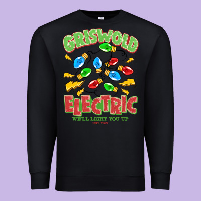 Griswold Electric Christmas Vacation Premium Sweatshirt Designed By Maliassmallbusiness