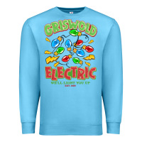 Ocean Blue griswold electric christmas vacation Premium Sweatshirt - MaliasSmallBusiness