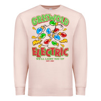 Pale Pink griswold electric christmas vacation Premium Sweatshirt - MaliasSmallBusiness