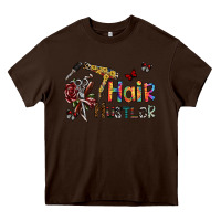 Chocolate Brown hair hustler 2 Heavy Core Tee - SublimationCraftShop